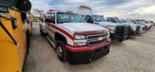2005 CHEVY 3500 TOW TRUCK, 177141 MILES,  EXTENDED CAB, 2WD, 6.6L DURAMAX D