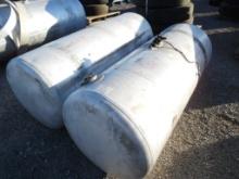 ALUMINUM FUEL TANKS,  (2) ROUND, AS IS WHERE IS
