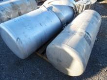 ALUMINUM FUEL TANKS,  (2) ROUND, AS IS WHERE IS