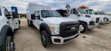 2011 FORD F550 FORESTRY CHIPPER DUMP TRUCK, 91410 MILES,  CREWCAB, 4X4, 6.7