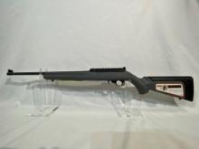 RUGER 10-22 RIFLE,  SEMI-AUTO, .22, GRAY SYNTHETIC STOCK WITH RAIL, OVERALL