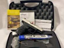 WALTHER CCP 9mm NEW IN BOX STAINLESS. Comes with two magazines, box, lock a