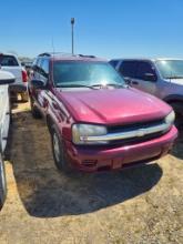 2004 CHEVROLET TRAILBLAZER SUV, 221,943+MI  4.2 V6, GAS,2 ROW SEATS, PS, AC