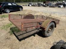 SHOPBUILT UTILITY TILT TRAILER,  4X8', SINGLE TIRE, SINGLE AXLE, *NO TITLE*