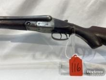 Parker Bros. SXS- 12 Gauge. Firearm in poor condition, please refer to pictures. Serial# 173909.