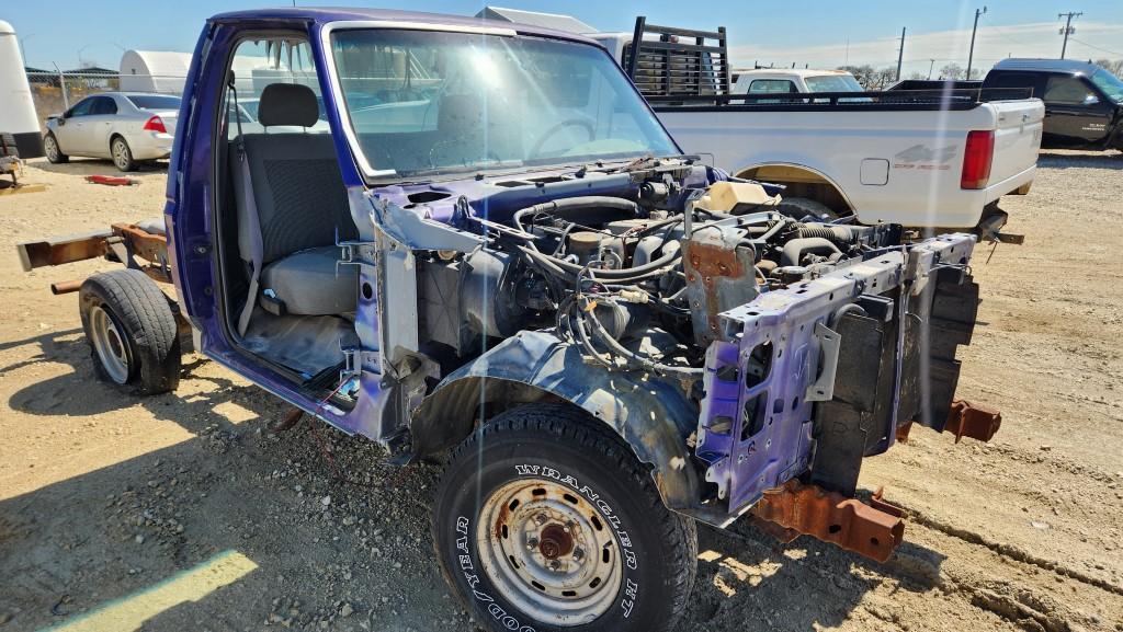 1995 FORD F150 PICKUP TRUCK, UNKNOWN MILEAGE,  SALVAGE, 2 DR, 2WD, GAS, A/T