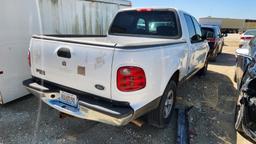 2002 FORD F150 PICKUP TRUCK, UNKNOWN MILEAGE,  4 DR, 2WD, GAS, A/T, KEYS, U