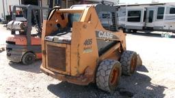 CASE 465 SERIES 3 TIRE SKID STEER, 1063 HRS,  CANOPY, 90HP DIESEL, AUX HYD