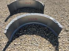 SET OF SINGLE AXLE TRAILER FENDERS,  AS IS WHERE IS