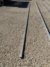GALVANIZED FLAT IRON,  (5) 20', AS IS WHERE IS