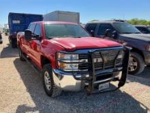 2015 GMC 2500 PICKUP TRUCK, 251550 MILES,  CREWCAB, 4X4, GAS, A/T, A/C, STA