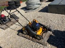 YARD EQUIPMENT,  CUB CADET GAS PUSH MOWER, POULAN LEAF BLOWER, UNKNOWN RUNN