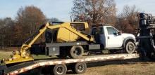 2008 FORD F550 HI RAIL BRUSH CUTTER TRUCK,  – RUNNING – LOCATED AT 5019 FM-