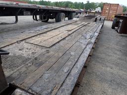 1992 LOAD KING RGN LOWBOY TRAILER,  40' TOTAL, 26' DECK, TRI AXLE, SPRING R