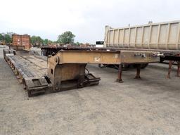 1992 LOAD KING RGN LOWBOY TRAILER,  40' TOTAL, 26' DECK, TRI AXLE, SPRING R