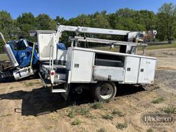 2012 FORD F550 BOOM TRUCK CUTOFF,  SINGLE AXLE, DUAL TIRE, SID EMOUNT TOOLB