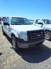 2011 FORD F-150 XL TRUCK, 202,900+ mi,  V8 GAS, AUTOMATIC, PS, AC S# 1FTMF1