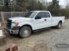 2013 Ford F150 Pickup Truck, Extended Cab, Long Bed, 2WD, PS, AC, S#1FTFX1C