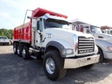 2012 MACK GRANITE TRI - AXLEDUMP TRUCK, 301,844+ mi,  MP7, 10 SPEED, CAMELB