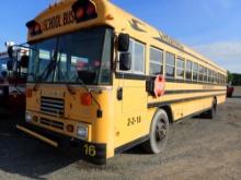 1993 BLUEBIRD SCHOOL BUS,  CUMMINS DIESEL, AUTOMATIC, SINGLE AXLE, 22.5 TIR