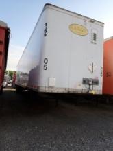 2006 WABASH VAN TRAILER,  53'X102" , SLIDING TANDEM AXLES, AIR RIDE, 22.5 T