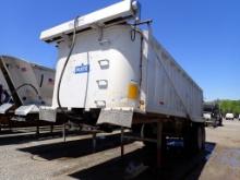 2002 MATE ALUMINUM END DUMP TRAILER,  25',TANDEM AXLE, AIR RIDE, LO PRO 24.