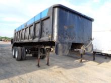 SHOPBUILT END DUMP TRAILER,  20', TANDEM AXLE, SPRING RIDE, 22.5 ON DAYTONS