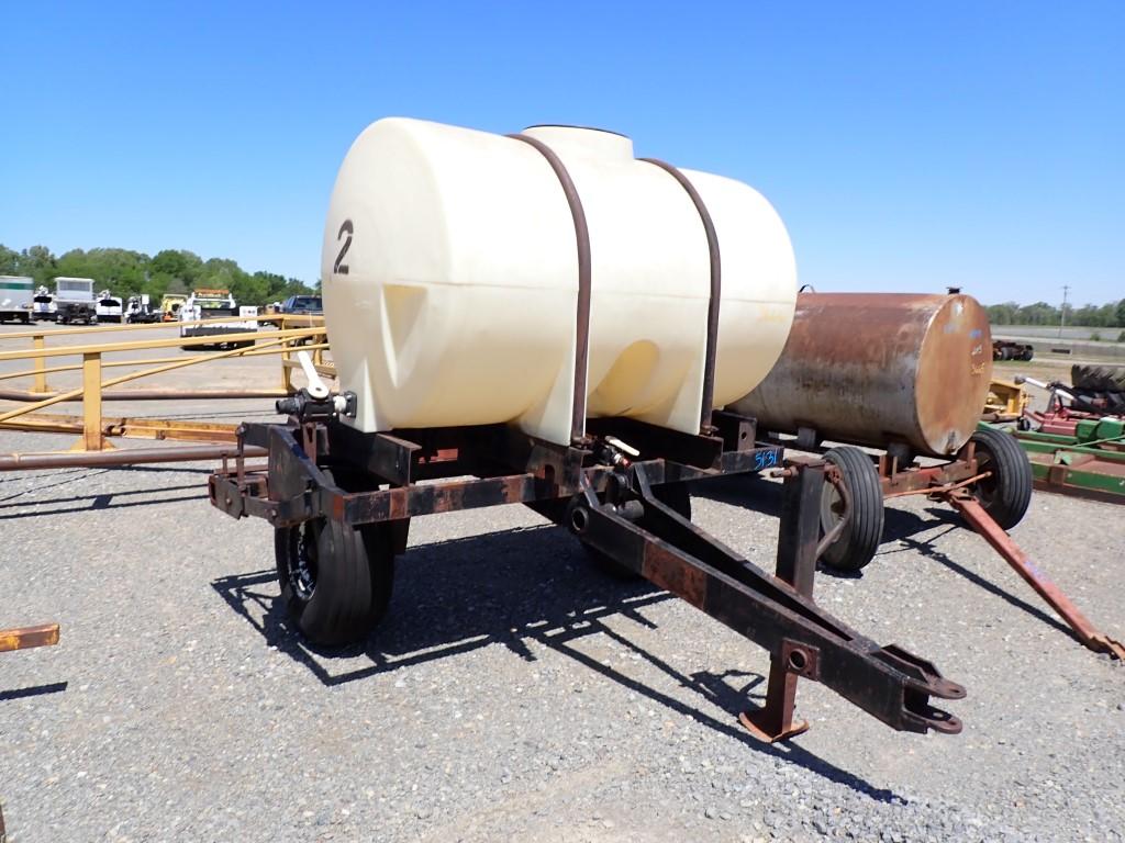 TRAILERED SPRAYER TANK,  500 GALLON TANK MOUNTED ON SINGLE AXLE TRAILER , *