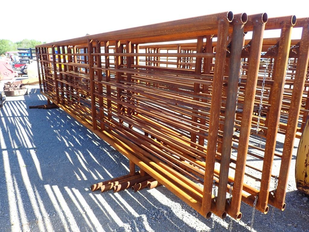 TX PANEL CATTLE PANELS,  (5) 24' FREE STANDING CATTLE PANELS