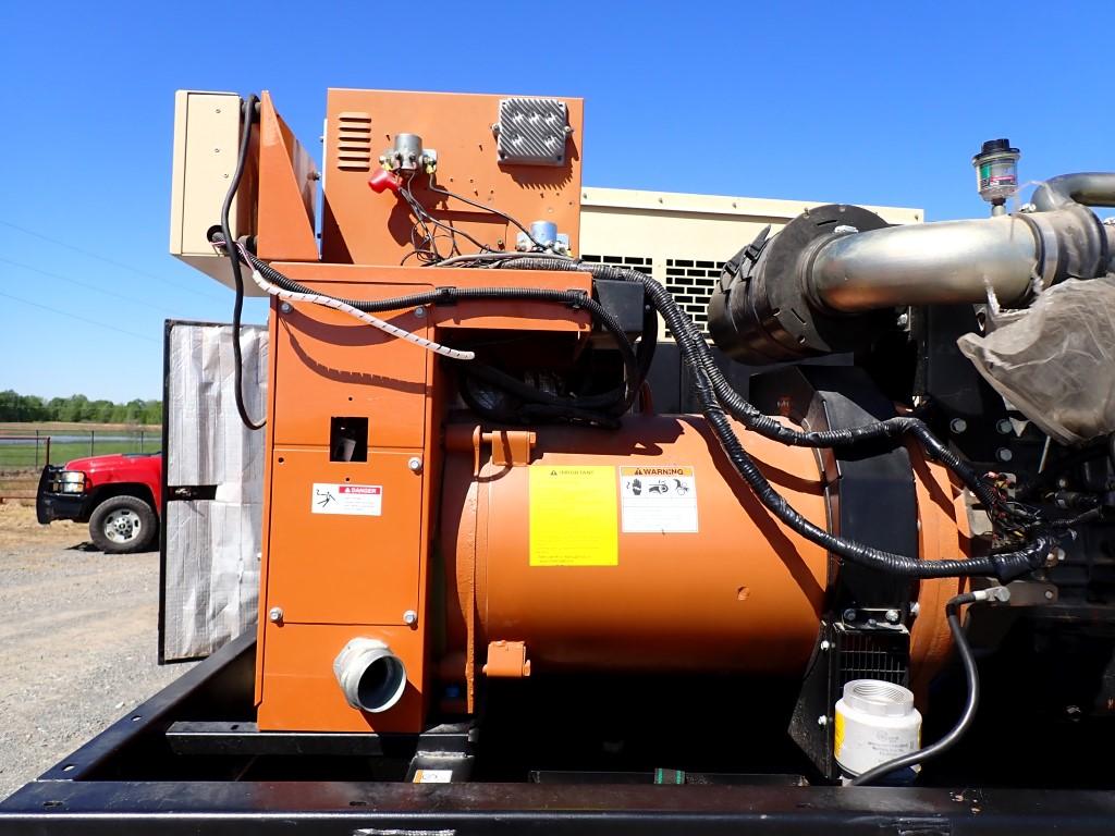 GENERAC GENERATOR,  DIESEL, 60-KW, MOUNTED ON 300-GAL FUEL TANK