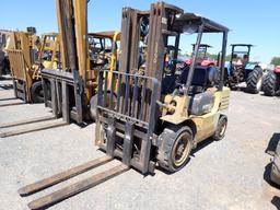 CAT 60 FORKLIFT, 590HRS(+/-)  PROPANE, OROPS, 3 STAGE MAST S# N/A