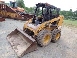 CATERPILLAR 226B3 SKID STEER,  RUBBER TIRE, OROPS, BUCKET, S# 07539