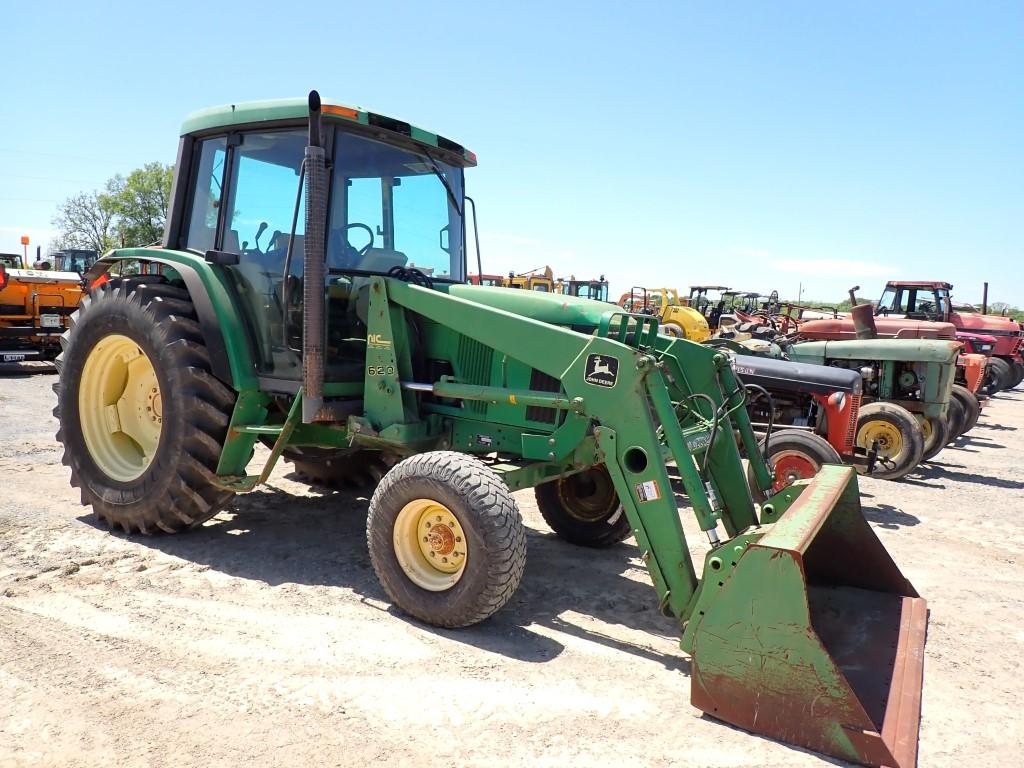 JOHN DEERE 6410 WHEEL TRACTOR,  DIESEL, CAB, AC, 3 PT, PTO, REMOTES, JD 620