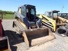 2018 JOHN DEERE 333G SKID STEER, 2,073+ hrs,  CAB, AC, RUBBER TRACKS, QUICK