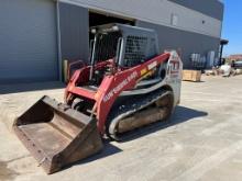 2019 Takeuchi TL8 Rubber Track Skid Steer Loader, ROPS Cage, Aux Hydraulics