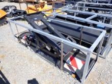 2023 GREATBEAR SNOW PLOW,  86" , HYDRAULIC, SKID STEER ATTACH,