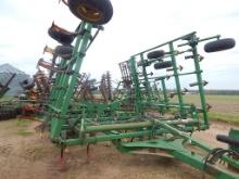 JOHN DEERE 2210 FIELD CULTIVATOR,  34', 5 BAR DRAG HARROW, WALKING TANDEMS,