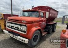 1962 CHEVROLET 60 SPREADER TRUCK,  V8 GAS, 5+2 TRANS, SINGLE AXLE, DRW, DEA