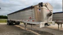 2022 TRAVIS ALUMINUM END DUMP TRAILER,  37', ELECTRIC TARP, AIR LATCH GATE,