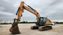 2020 CASE CX300D HYDRAULIC EXCAVATOR, 4055 HRS,  CAB & A/C, 32" TRACKS/PADS