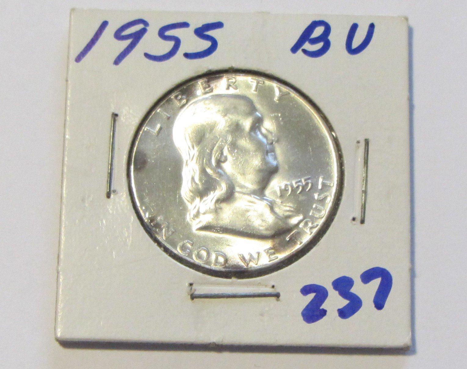 1955 BU FRANKLIN HALF