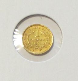 $1 GOLD LIBERTY HEAD TYPE 1 1853