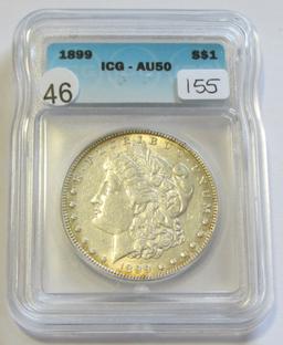 $1 1899 BETTER DATE MORGAN ICG AU 50