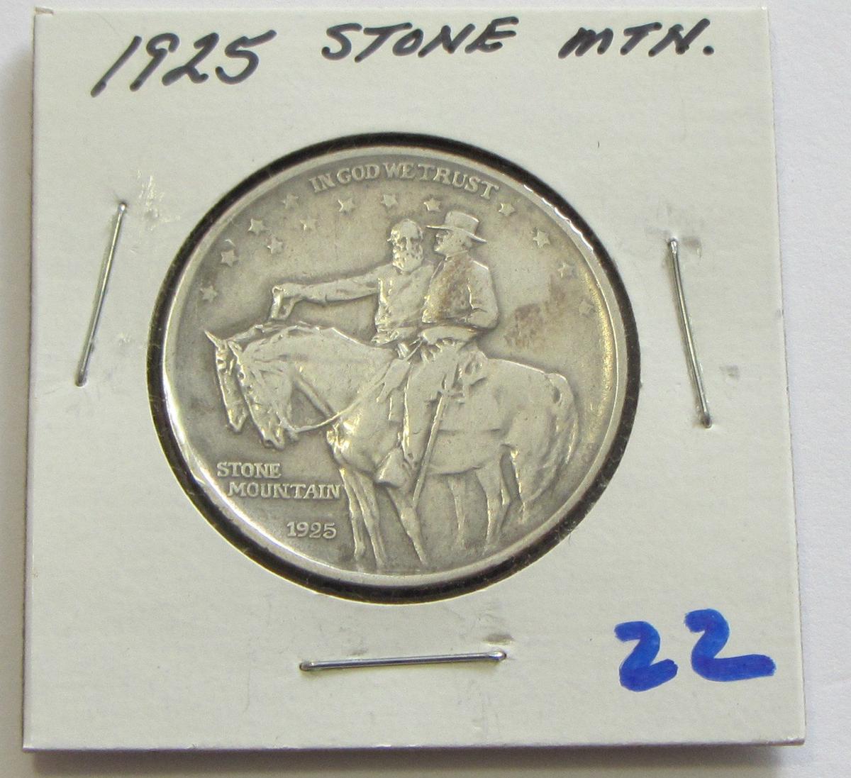 1925 STONE MOUNTAIN SILVER COMMEMORATIVE HALF