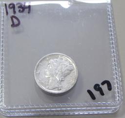 1934-D MERCURY DIME