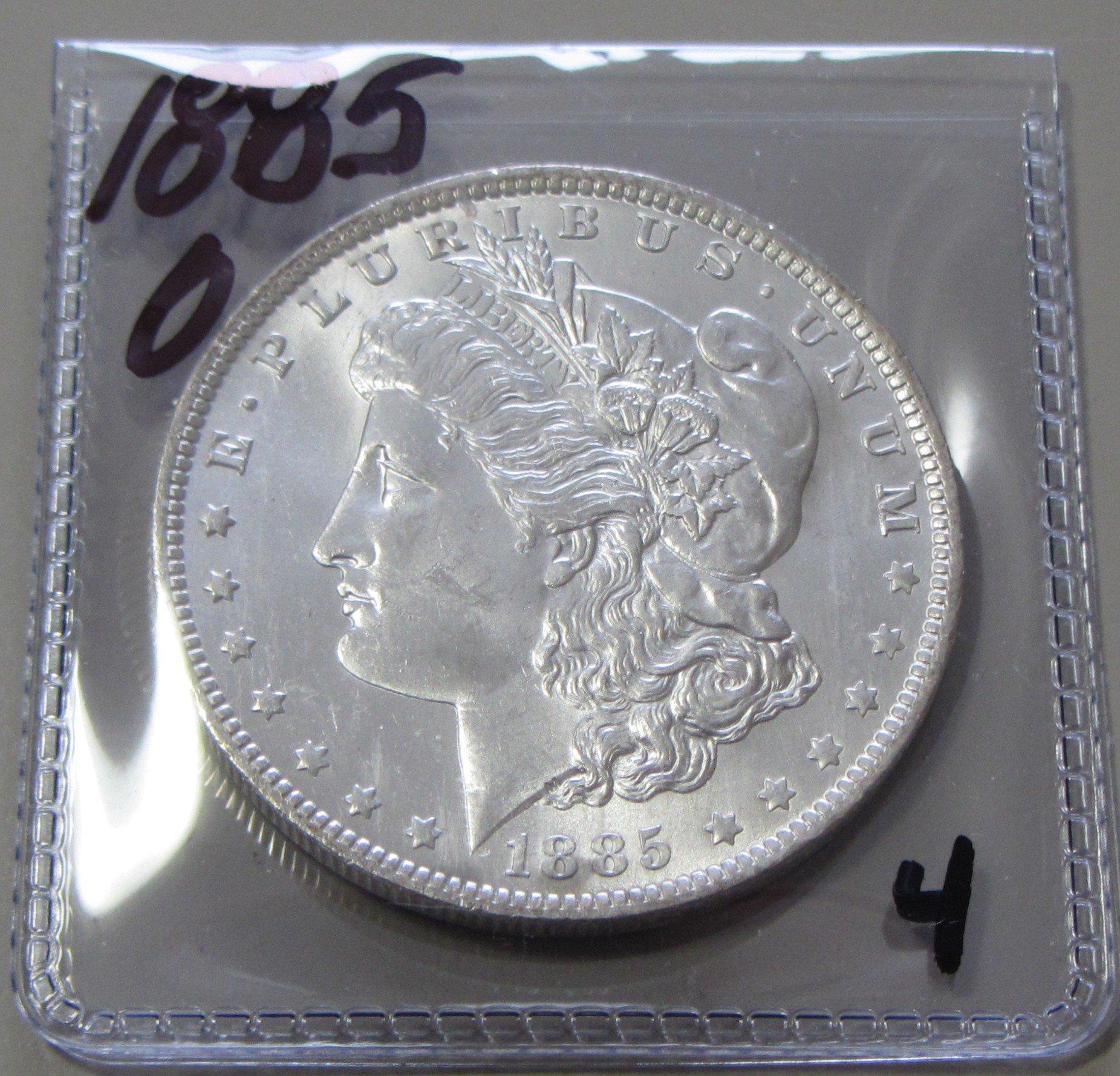 $1 1885-O MORGAN BRILLIANT UNCIRCULATED