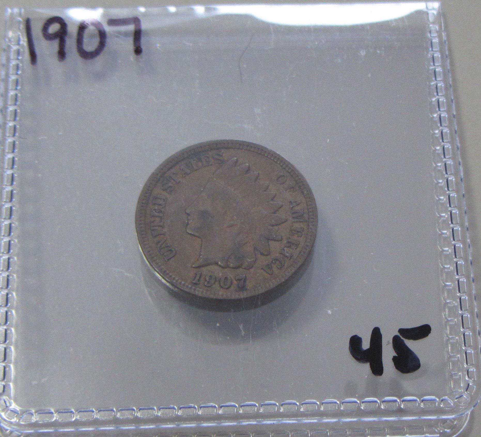 1907 INDIAN HEAD CENT