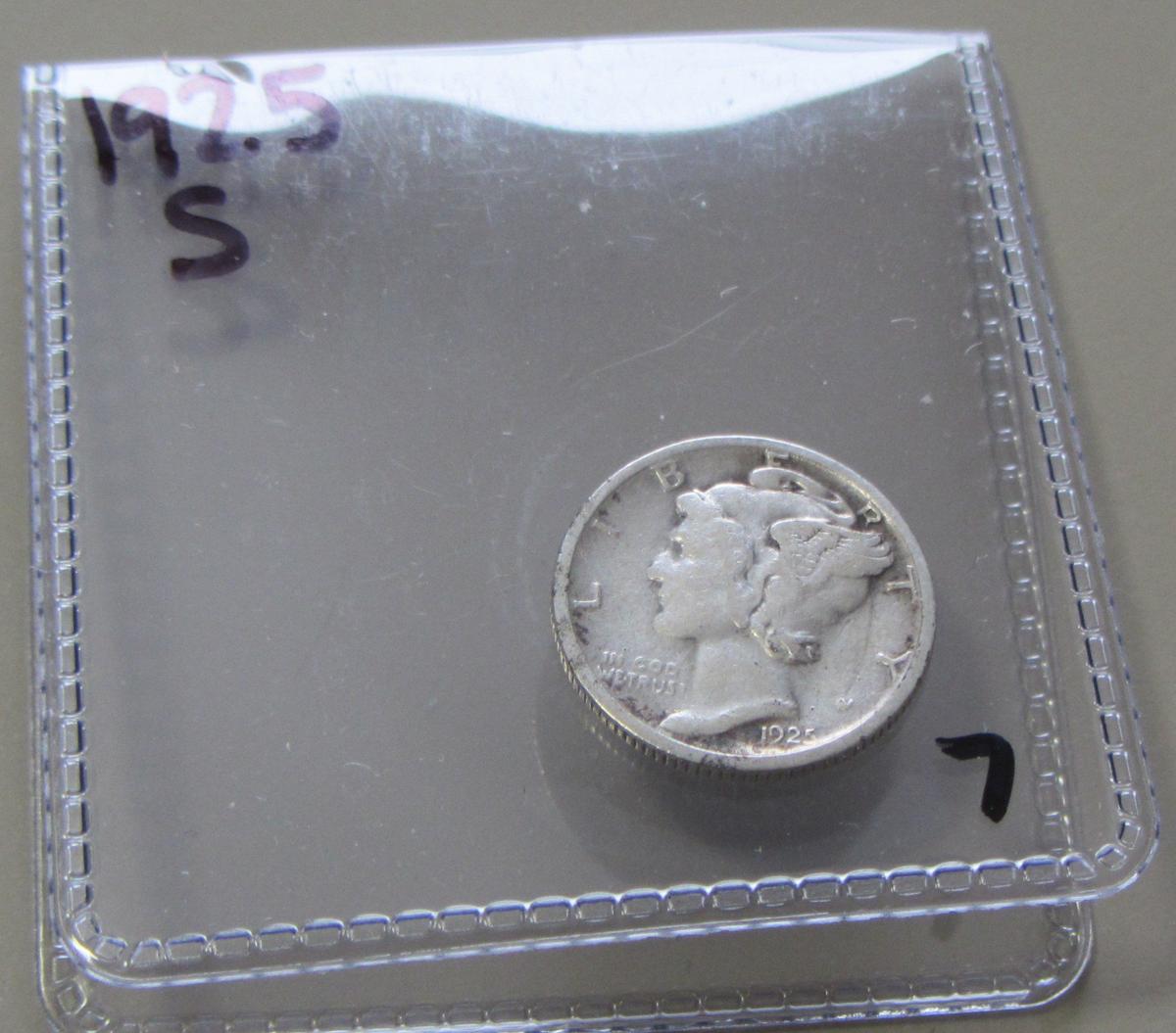 1925-S MERCURY DIME