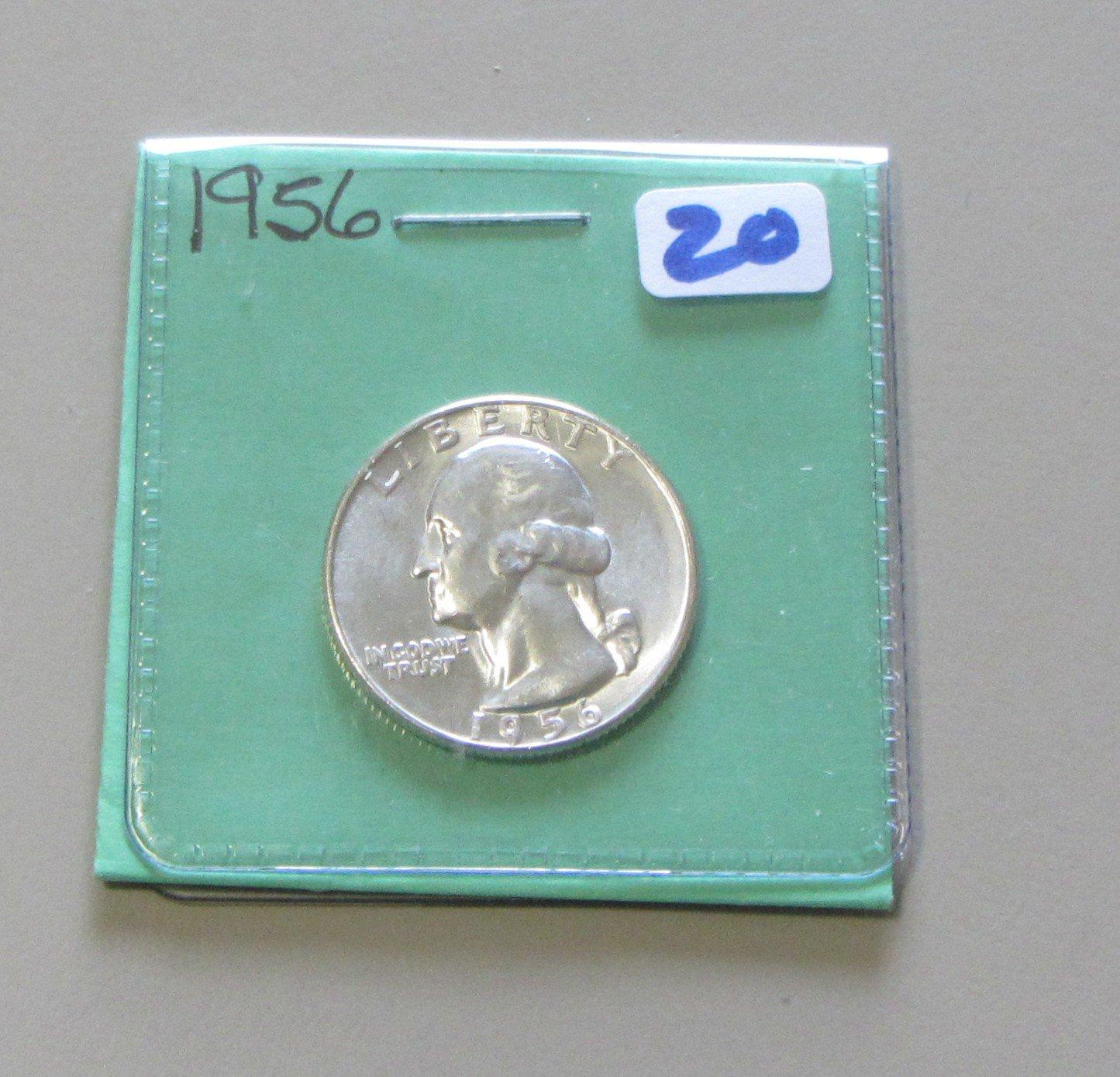 1956 BU SILVER QUARTER