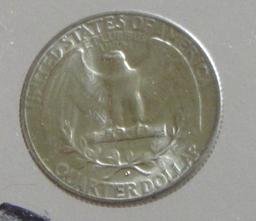 1947-D SHARP BU SILVER QUARTER